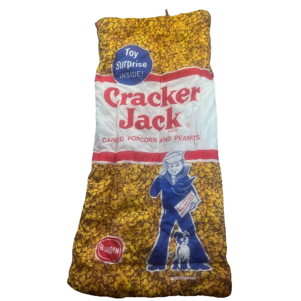 Vintage Cracker Jack Sleeping Bag Very Rare Collectable Vtg Warm Lined